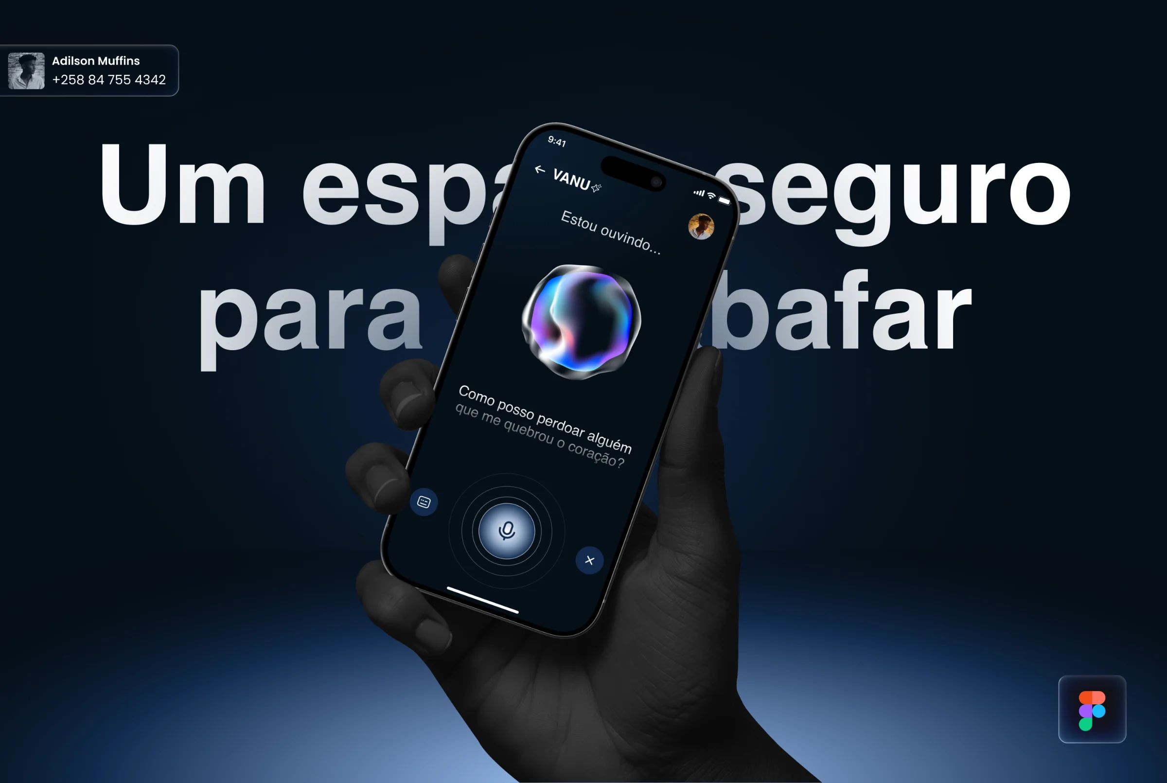 Capa do projecto VANU: Um espaço para desabafar e dar voz às emoções